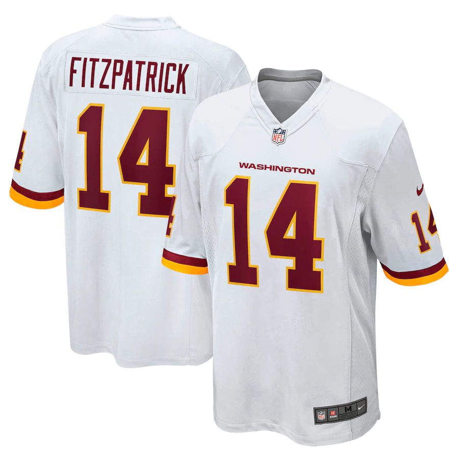 Men Washington Redskins #14 Ryan Fitzpatrick Nike White Game NFL Jersey